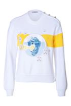 Iceberg Iceberg Jersey Sweatshirt With Flowers - White