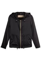 Burberry London Burberry London Zipped Silk Jacket With - Black