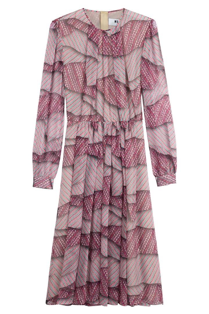 Msgm Msgm Printed Silk Dress