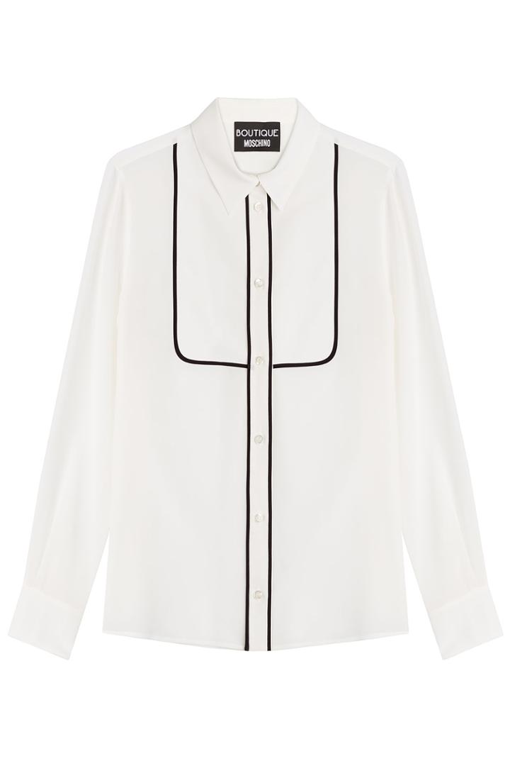 Boutique Moschino Boutique Moschino Silk Blouse - White