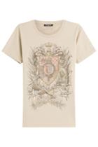 Balmain Balmain Printed Cotton T-shirt - Beige