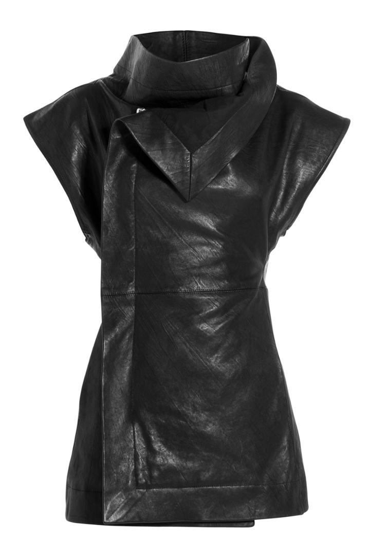 Rick Owens Rick Owens Leather Vest - Black