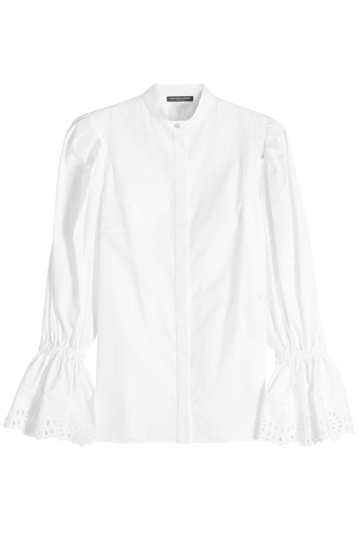 Alexander Mcqueen Alexander Mcqueen Cotton Shirt With Bishop Sleeves