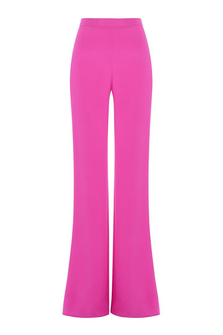 Emilio Pucci Emilio Pucci Wide Leg Silk Pants - Magenta