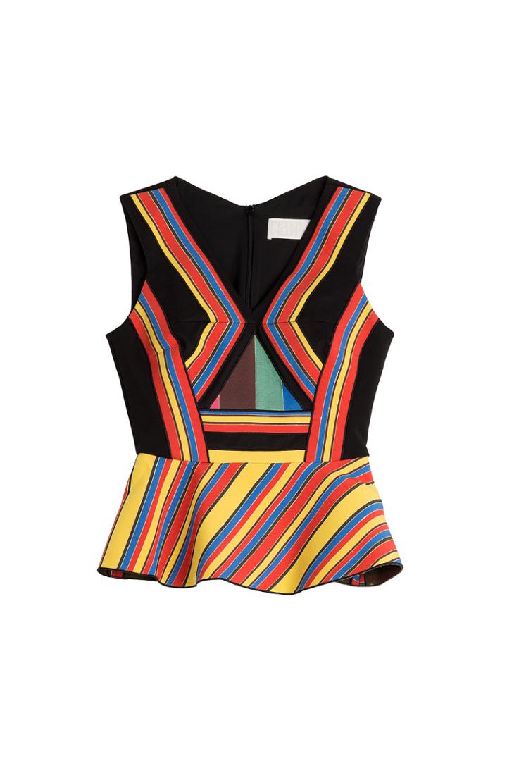Peter Pilotto Peter Pilotto Hendrix Printed Top - Multicolored