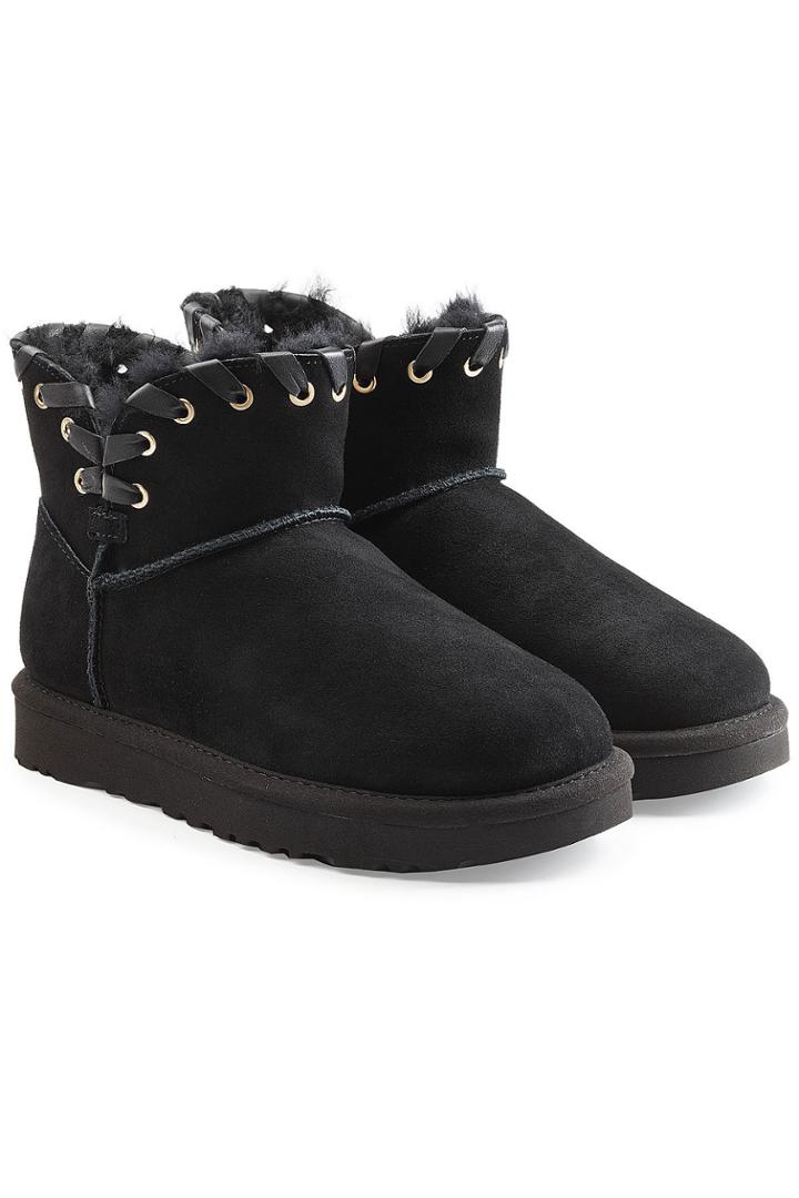 Ugg Australia Ugg Australia Aidah Mini Suede Boots With Wool Insole