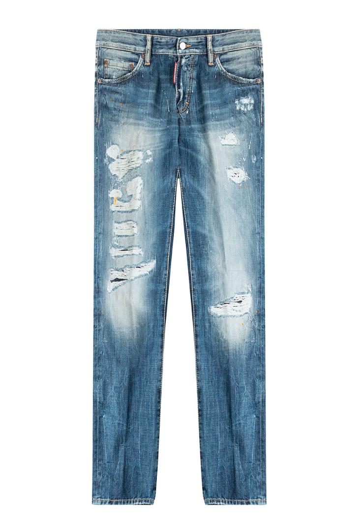 Dsquared2 Dsquared2 Distressed Slim Jeans - Blue