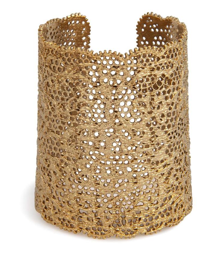 Aur?lie Bidermann Gold Lace Cuff