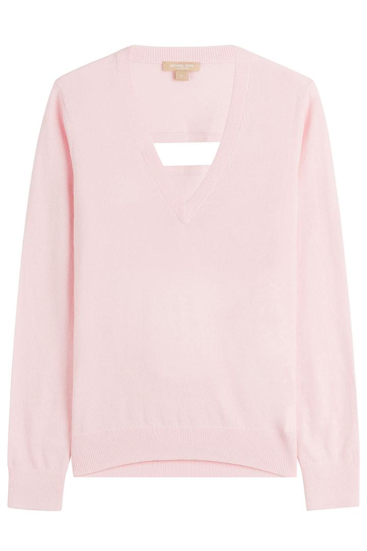 Michael Kors Michael Kors Cashmere Pullover With Cutout Back Detail
