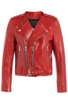 Marc Jacobs Marc Jacobs Leather Biker Jacket - Red