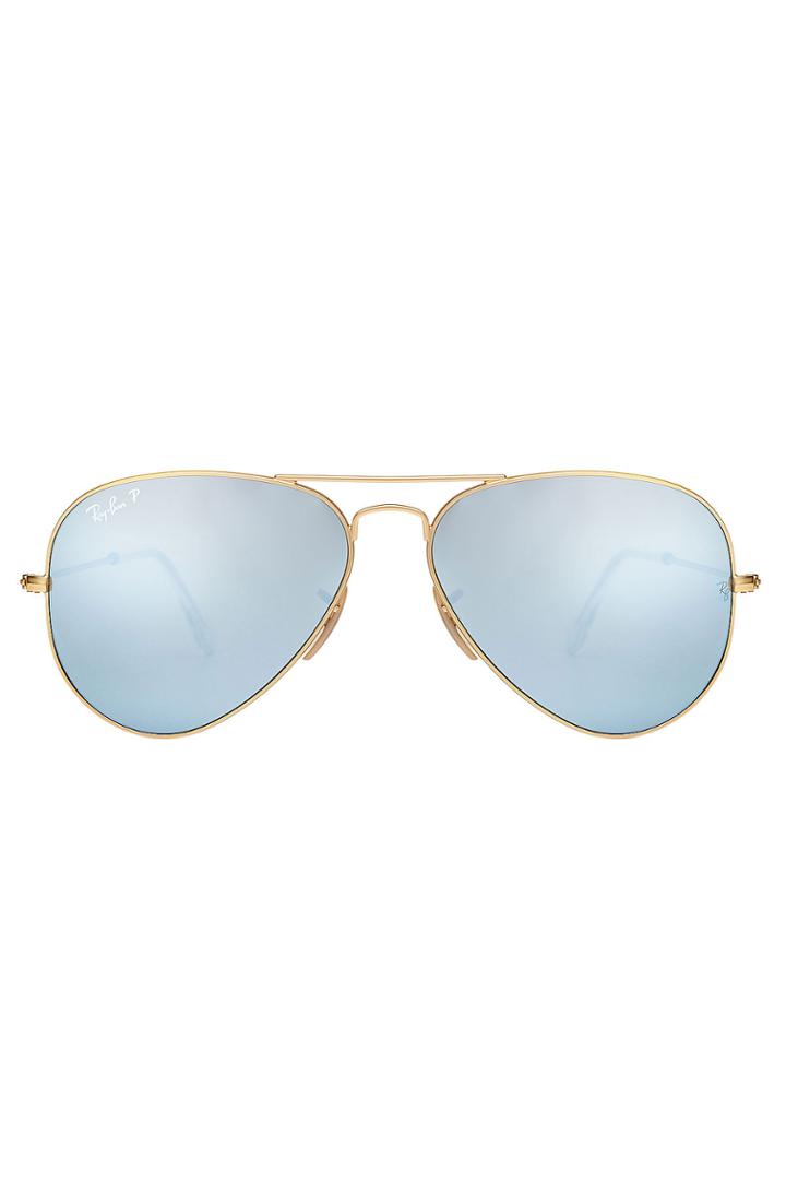 Ray-ban Ray-ban Gold Aviator Sunglasses - Gold