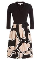 Diane Von Furstenberg Diane Von Furstenberg Wool-silk Dress With Contrast Skirt