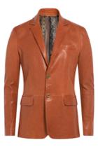 Etro Etro Leather Blazer - Brown