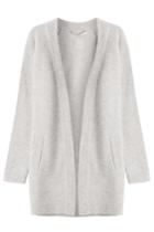 81 Hours By Dear Cashmere 81 Hours By Dear Cashmere Mesh Knit Cashmere Cardigan - Grey