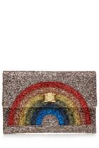 Anya Hindmarch Anya Hindmarch Glitter Valorie Rainbow Clutch - Multicolor