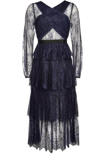Self-portrait Self-portrait Maxi Dress With Lace