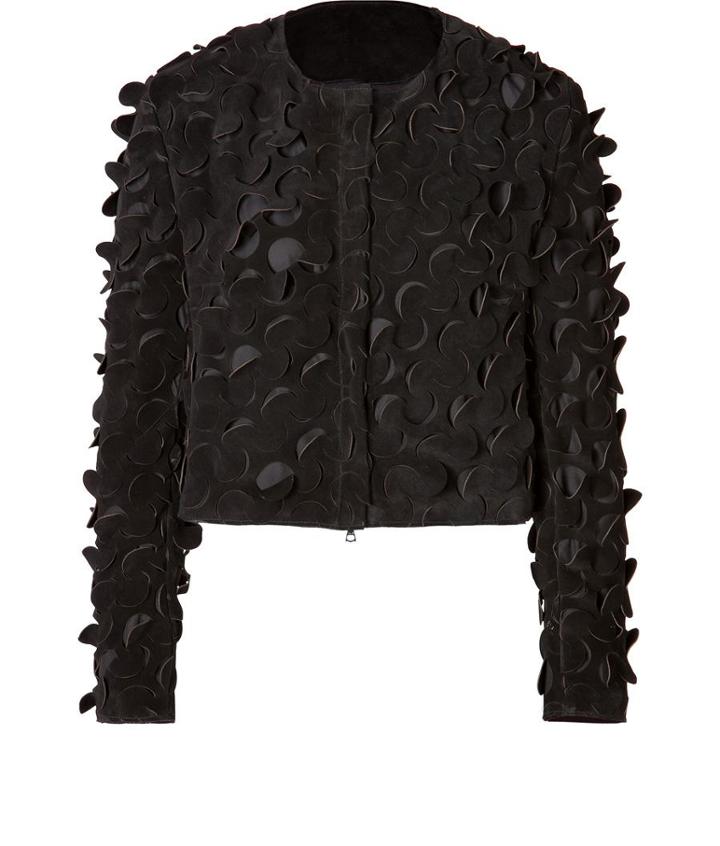 Marios Schwab Suede Jacket With Cutout Detailing