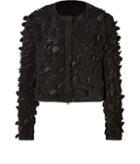 Marios Schwab Suede Jacket With Cutout Detailing