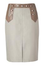Raoul Raoul Taupe A-line Skirt - None