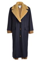We11done We11done Wool Coat With Shearling Collar