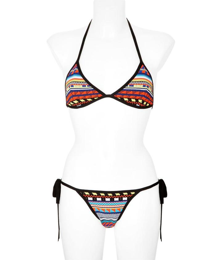 Emilio Pucci Mosaic Print String Bikini