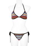 Emilio Pucci Mosaic Print String Bikini