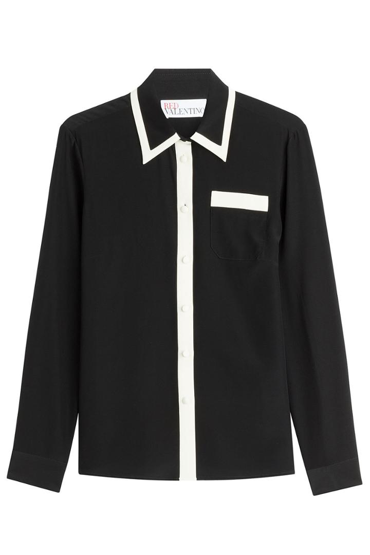 R.e.d. Valentino R.e.d. Valentino Silk Blouse - Black