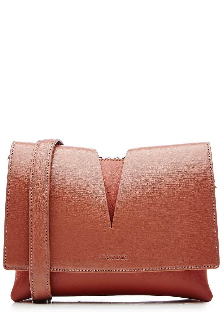 Jil Sander Jil Sander Leather Shoulder Bag - Rose