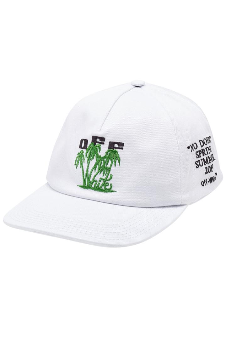 Off-white Off-white Island Embroidered Cotton Baseball Cap