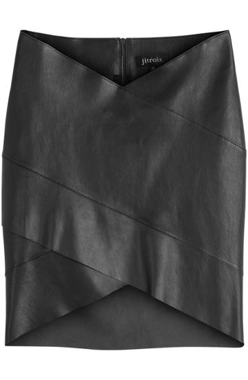 Jitrois Leather Panel Mini Skirt