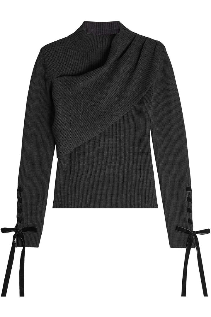Elie Saab Elie Saab Virgin Wool Pullover With Velvet