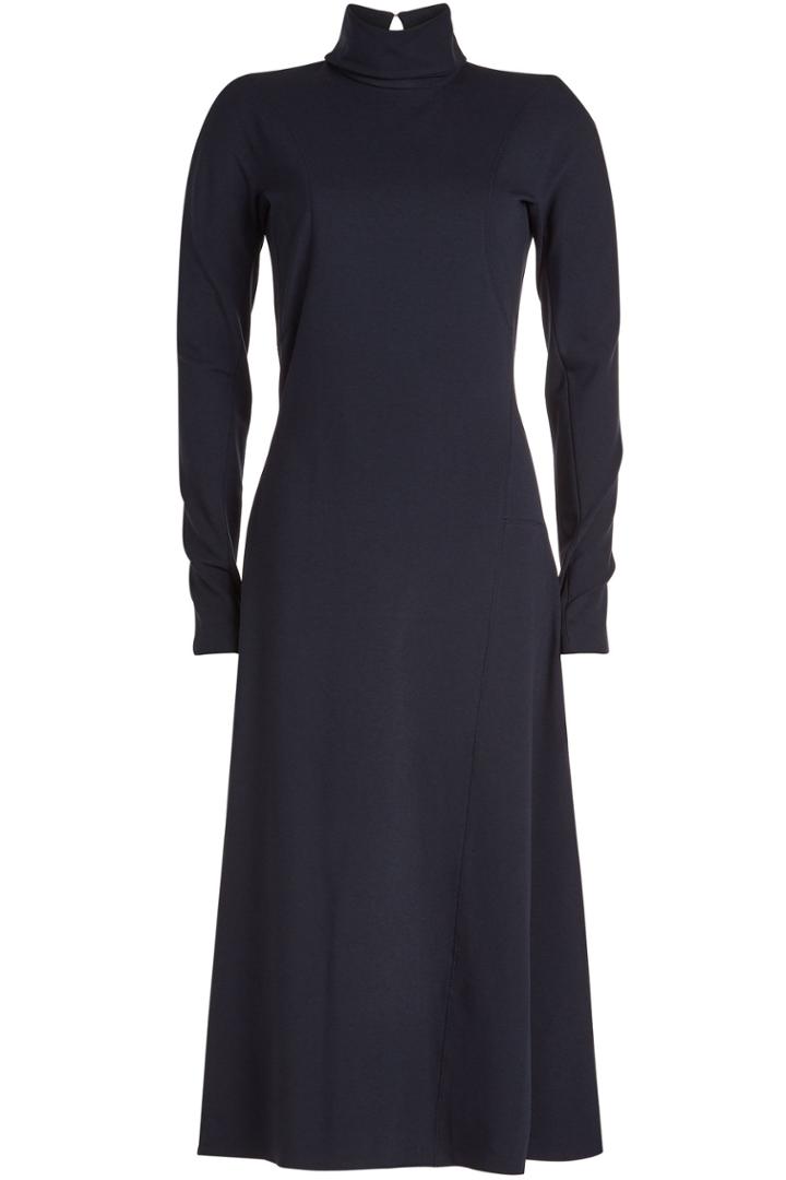 Victoria Beckham Victoria Beckham High Neck Jersey Midi Dress