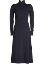 Victoria Beckham Victoria Beckham High Neck Jersey Midi Dress