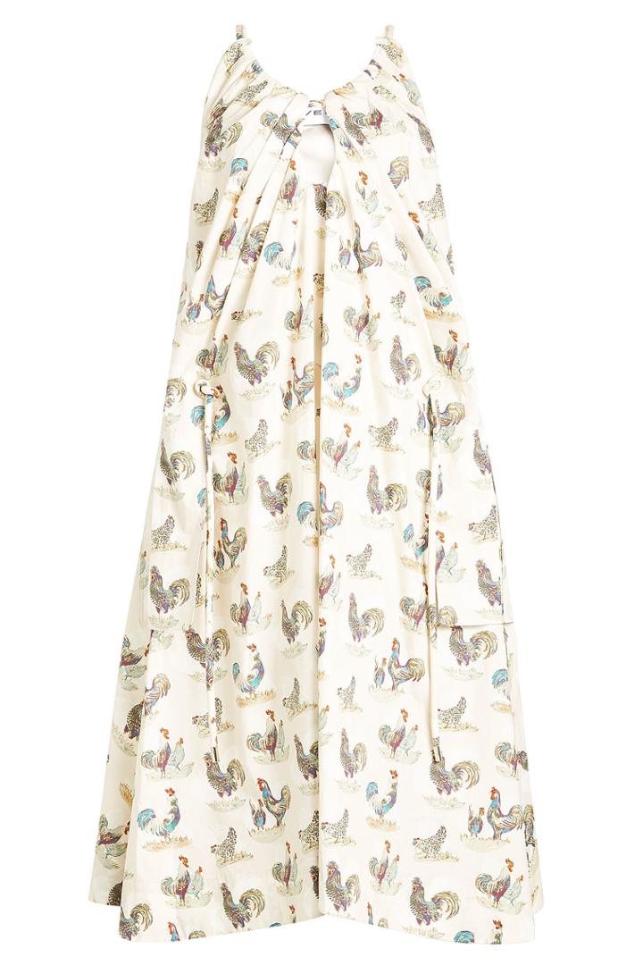 Carven Carven Rooster Print Dress