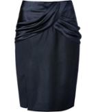 Prabal Gurung Wool/silk Pencil Skirt In Navy