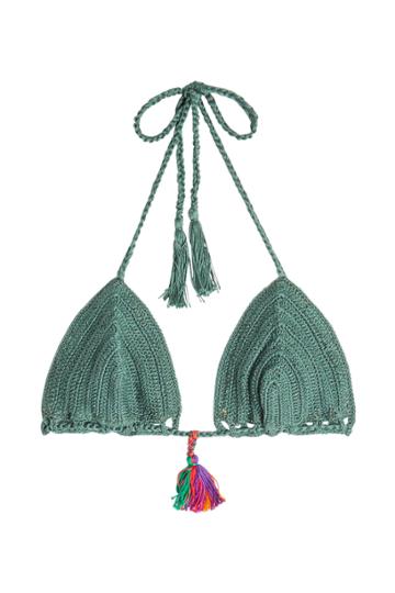 Anna Kosturova Anna Kosturova Crochet Knit Bikini Top
