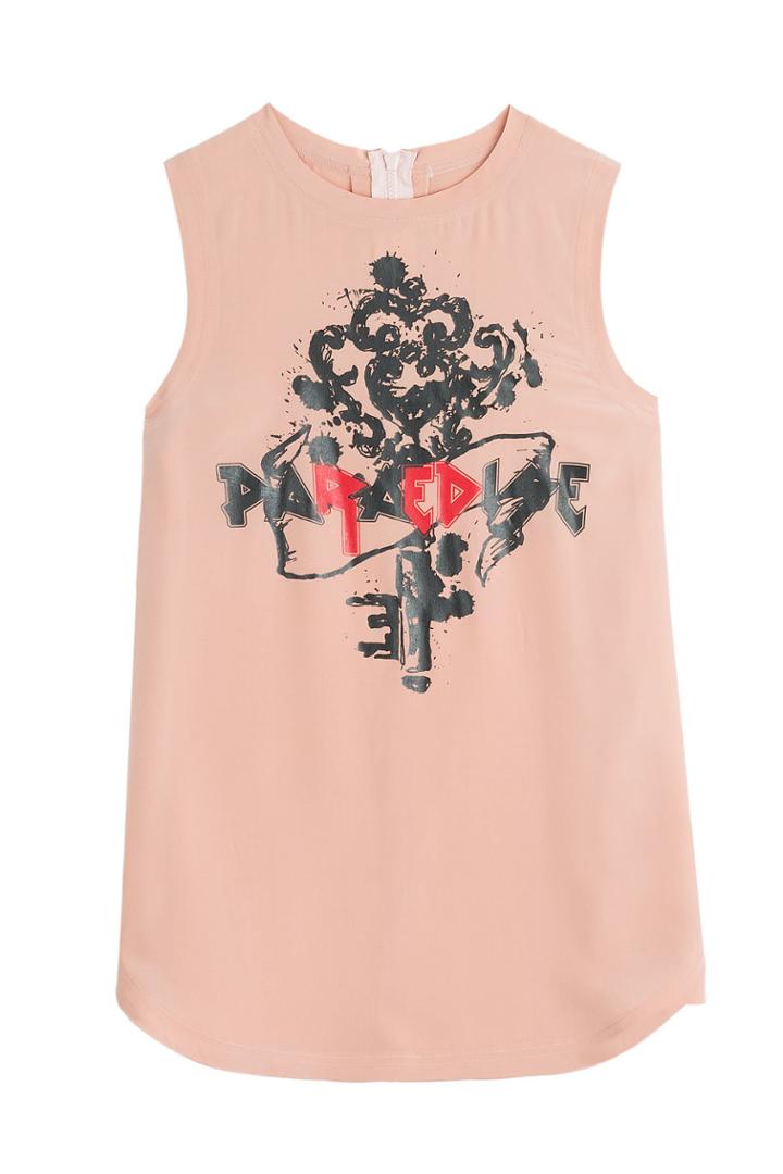 R.e.d. Valentino R.e.d. Valentino Crepe De Chine Silk Top - None