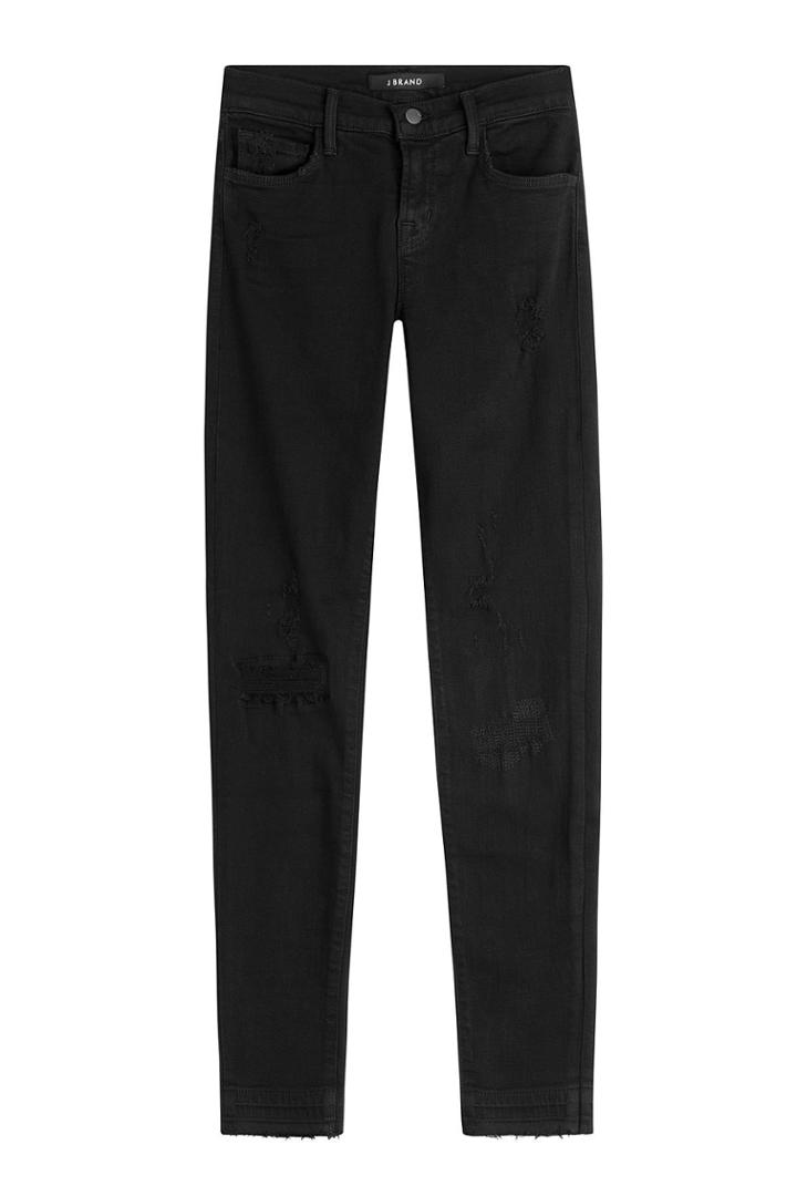 J Brand J Brand Mid Rise Skinny Jeans - Blue