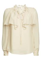 See By Chloé See By Chloé Tie Neck Sheer Blouse