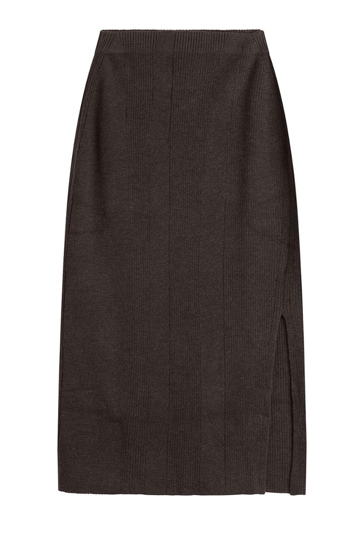 Jason Wu Jason Wu Wool Knit Skirt With Rib Stripe Detailing