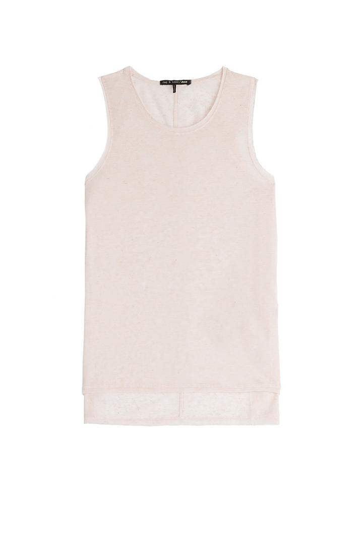 Rag & Bone Rag & Bone Linen Tank Top - Pink