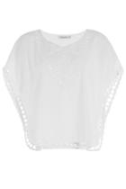 Mes Demoiselles Mes Demoiselles Cotton Blouse With Cut-out Deatil - None