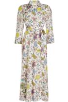 Diane Von Furstenberg Diane Von Furstenberg Printed Shirt Dress With Cotton And Silk