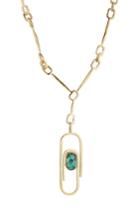 Aur Lie Bidermann Aur Lie Bidermann Angelica 18kt Gold Plated Necklace With Turquoise