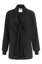 Moschino Moschino Silk Blouse With Pussy Bow - Black