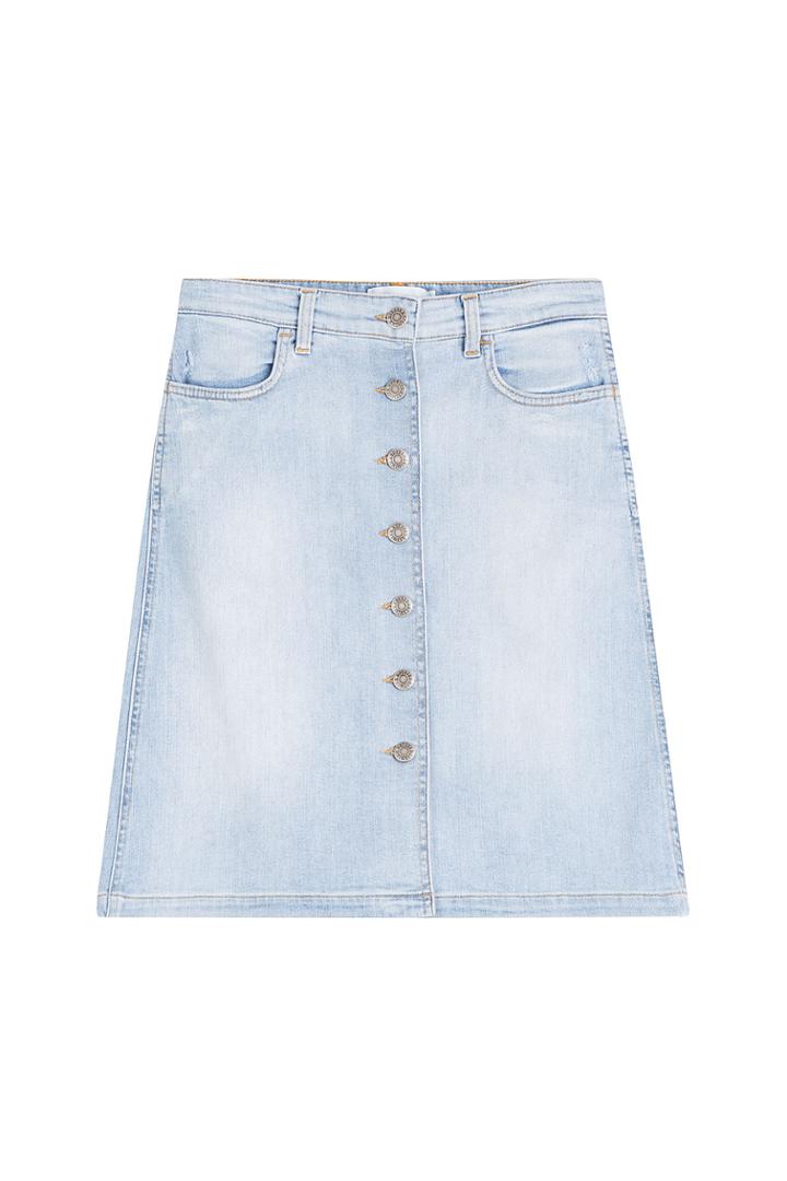 Closed Closed Button Front Skirt - Blue