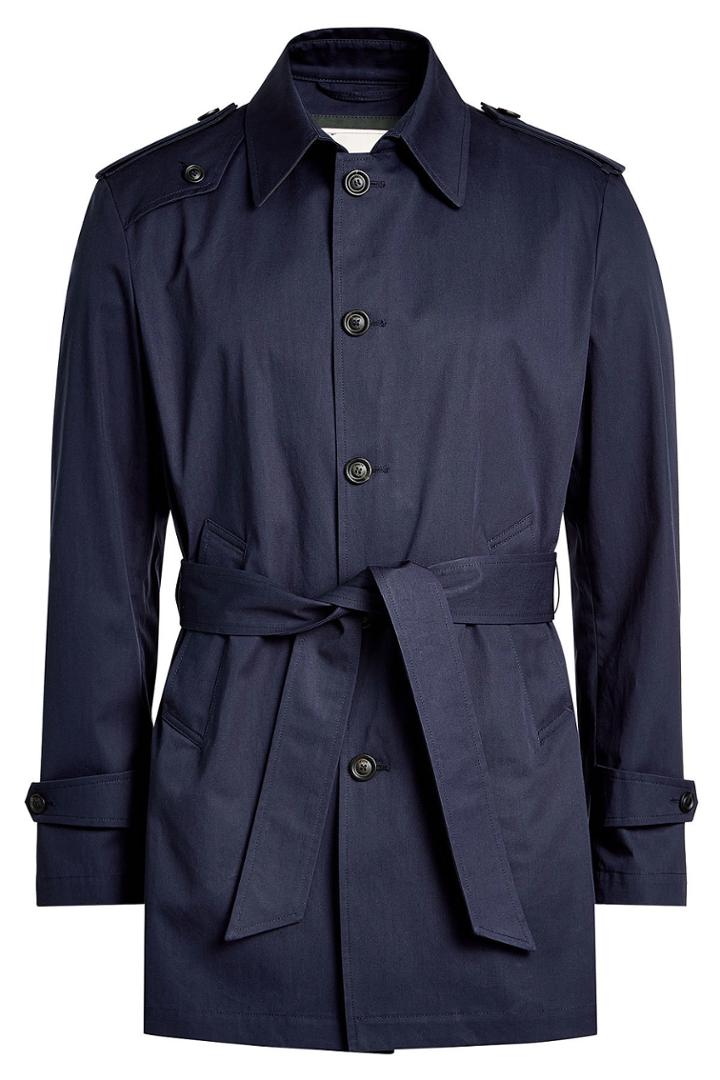 Palto Palto Short Trench Coat With Cotton