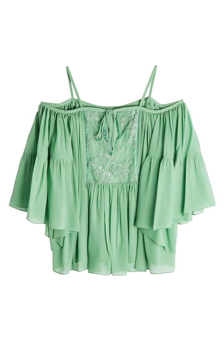 Roberto Cavalli Roberto Cavalli Silk Cold-shoulder Top