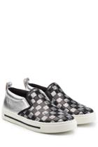Marc Jacobs Marc Jacobs Leather Slip-on Sneakers With Sequins