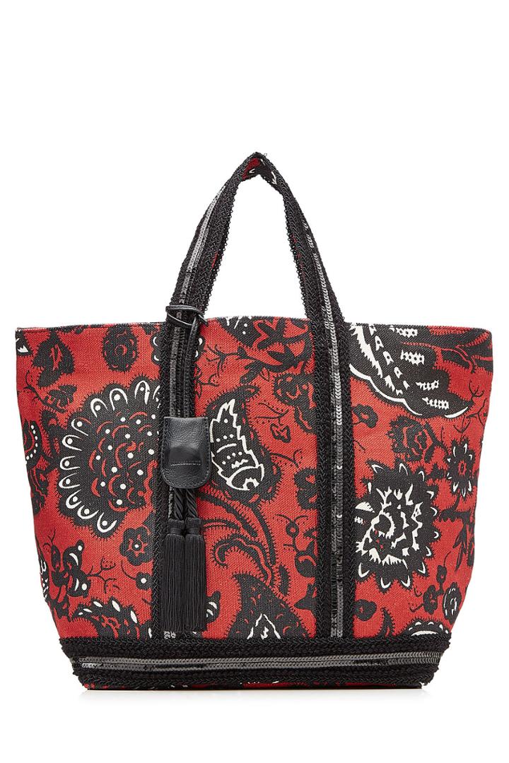 Vanessa Bruno Vanessa Bruno Linen Tote With Sequin Embellishment - None